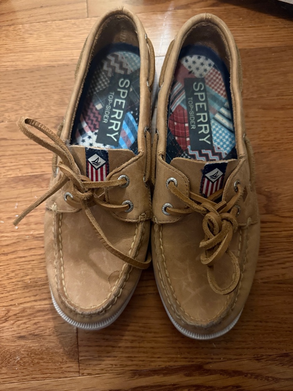 Sperry Wheat/Tan Leather Boat Shoes
